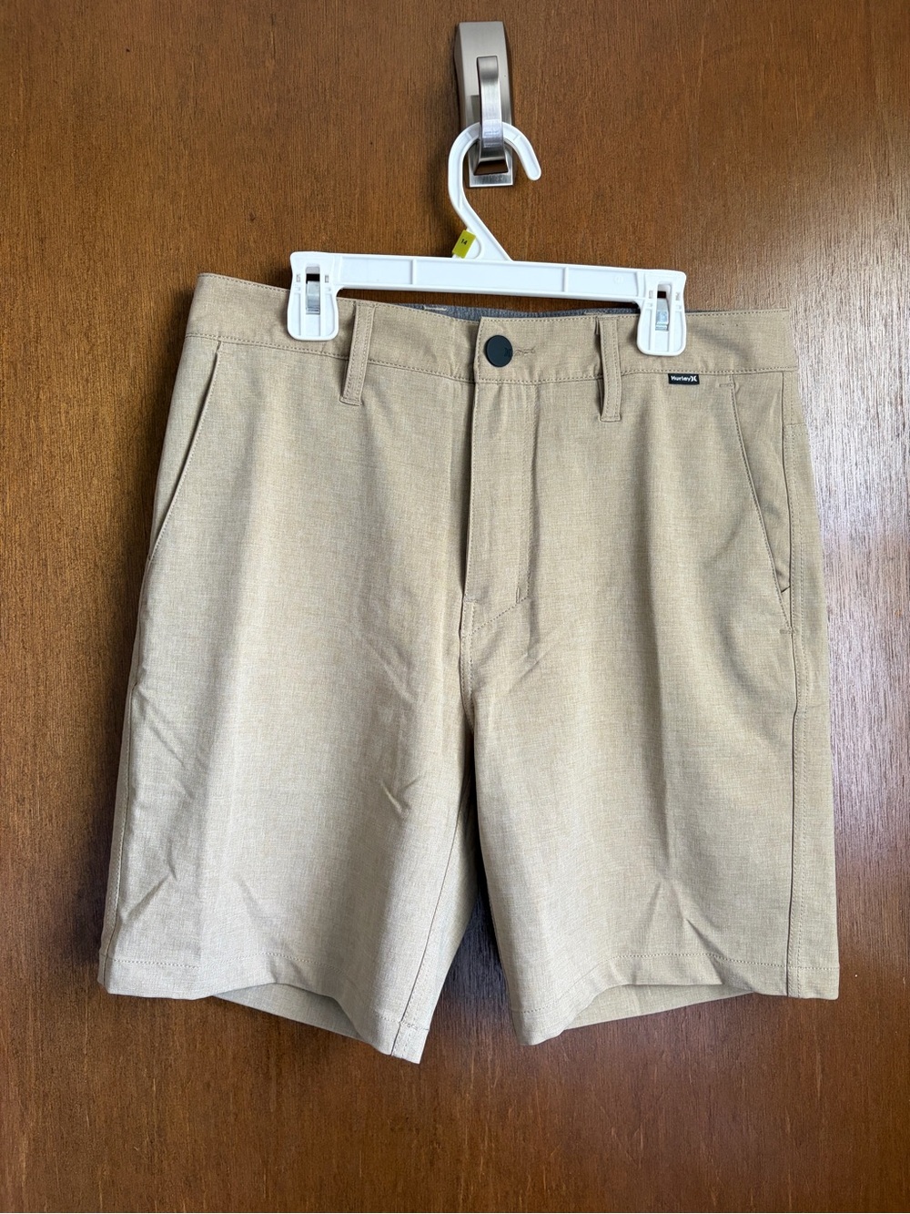 Hurley Men's Flat-Front Khaki Shorts